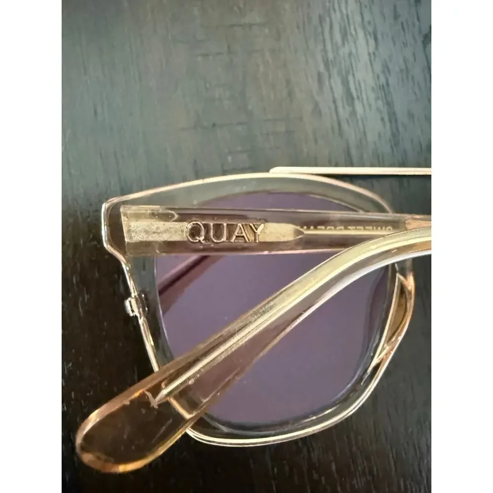 QUAY Sweet Dreams 125 Sunglasses Champagne Rose Gold Mirror Retired